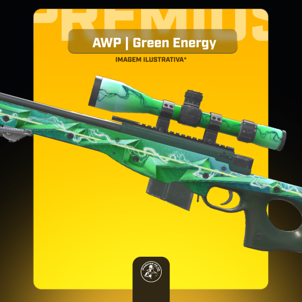 — 1108 AWP | Green Energy (Well-Worn)